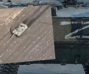 Rosjanin wjechał czołgiem na pole minowe - to był błąd [WIDEO]