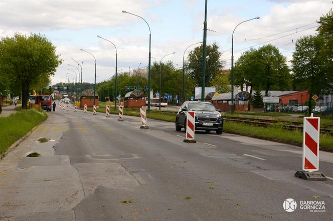 Remont ulicy Piłsudskiego w Dąbrowie Górniczej 