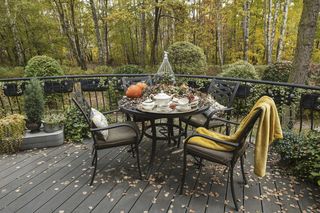 Jesienne dekoracje balkonu i tarasu