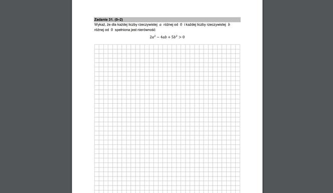 Matura poprawkowa matematyka 2022 - ARKUSZ CKE 