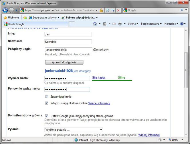Jak założyć konto w usłudze Gmail