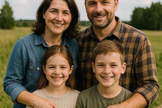 Sztuczna inteligencja stworzyła obrazy typowej rodziny z Podlasia. Efekty zaskakują