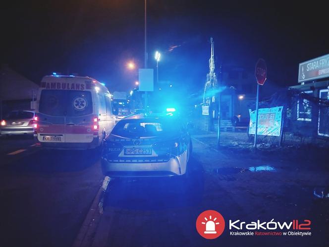 Pożar przyczepy kempingowej przy ulicy Kobierzyńskiej 118 w Krakowie