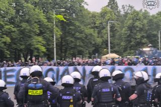 Ustawkę przed meczem Polska-Mołdawia przerwała policja