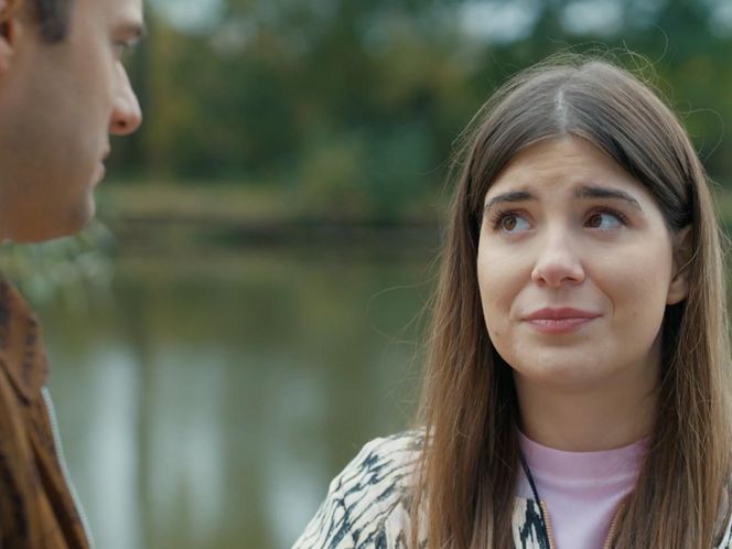 Barwy szczęścia, odcinek 3149:  Agata (Natalia Zambrzycka), Ignacy (Olaf Staszkiewicz) 