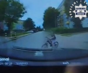 7-latek na rowerze wjechał pod samochód! Dziecko było bez opieki