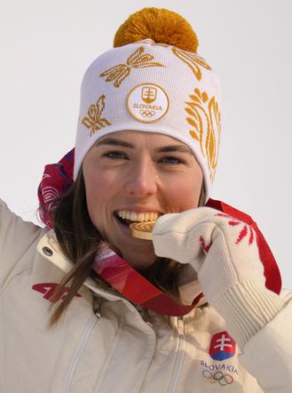 Petra Vlhova (Słowacja), mistrzyni olimpijska w slalomie