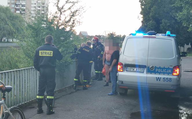 Kołobrzeg; Kobieta skoczyła z mostu do rzeki