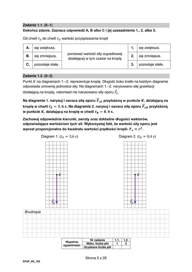 Matura 2024: fizyka rozszerzona. ARKUSZ FORMUŁA 2015