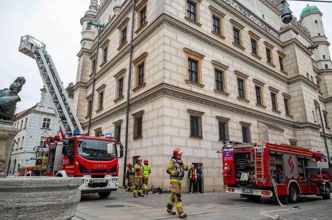 Akcja strażaków w centrum Poznania