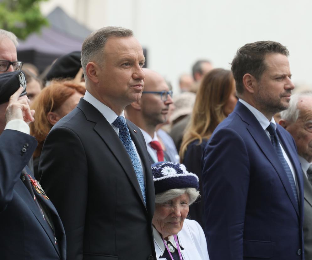 Spotkanie Andrzeja Dudy i Rafała Trzaskowskiego z powstańcami warszawskimi 