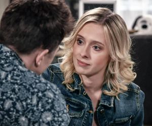 Pierwsza miłość odc. 4051. Kaja (Elżbieta Trzaskoś), Alan (Alan Andersz)