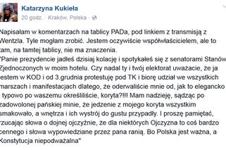 Obraża prezydenta, prezesa i Pierwszą Damę