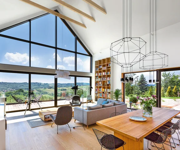 Takie widoki mają właściciele domu w górach