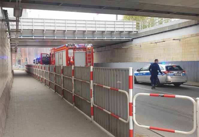 Pożar w centrum Mysłowic. Płomienie i słup dymu