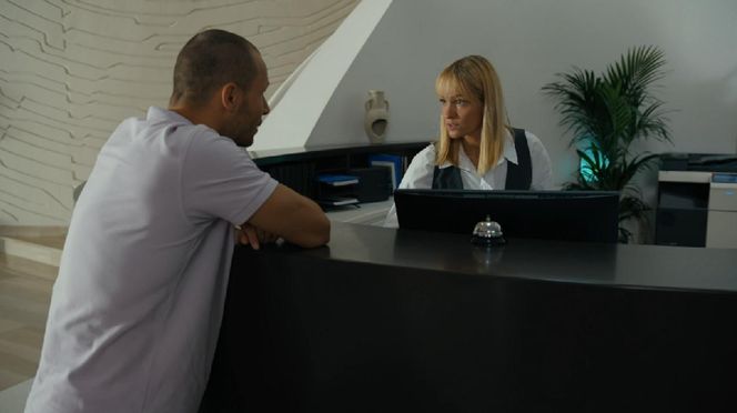 Barwy szczęścia, odcinek 3144. Franek (Mateusz Banasiuk), Ola (Michalina Robakiewicz)