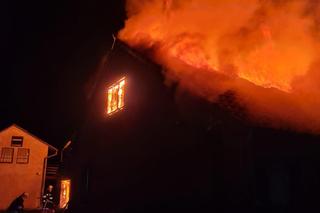 Pożar domu w powiecie janowskim