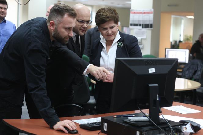 Premier Beata Szydło w redakcji Super Expressu