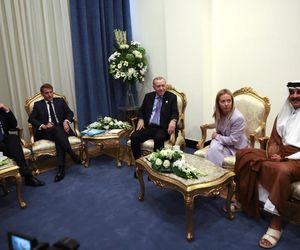 Emmanuel Macron i Donald Trump w Sharm el-Sheikh