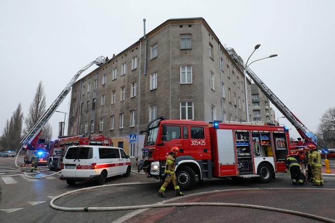 Pożar w kamienicy przy ul. Chodakowskiej