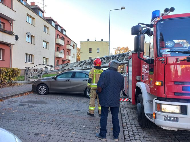 Zgłoszenie o pożarze na Dąbrowskiego w Lesznie. Pożaru nie było