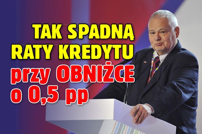 Tak spadną raty kredytu przy obniżce o 0,50 proc