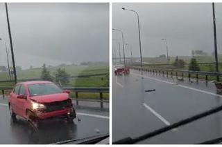 Wypadek na autostradzie A4. Trudne warunki na drodze