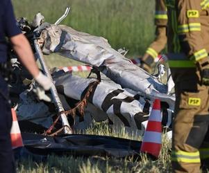Katastrofa samolotu w Rębielicach Królewskich. Zginął pilot ze swoją matką