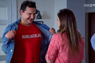 Barwy szczęścia odc. 2131. Klara (Olga Jankowska), Waldemar Kniewski (Michał Witkowski)