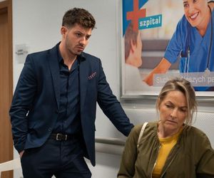 Barwy szczęścia odc. 3247. Justin (Jasper Sołtysiewicz), Zamilska (Anna Bonna) - matka Oli