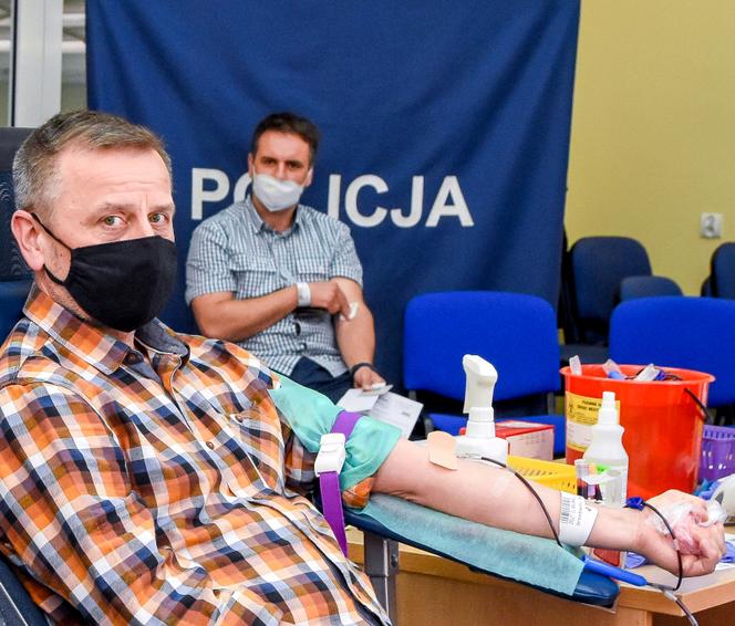 Zbiórka krwi dla Michała. Mundurowi z Iławy oddali aż 24 litry