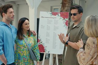 Barwy szczęścia, odcinek 3133: Malwina (Joanna Gleń), Herman (Maciej Raniszewski), Natalia (Maria Dejmek), Cezary  (Marcel Opaliński)