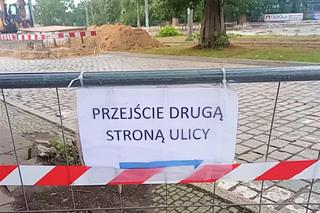 Rozbiórka pętli na Krzekowie