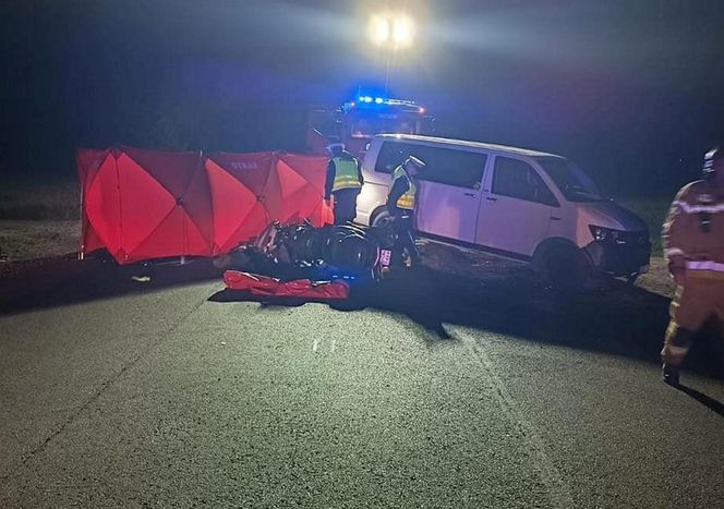 Śmiertelny wypadek na szosie Gniezno - Czerniejewo w Gębarzewie, skuter uderzył w busa