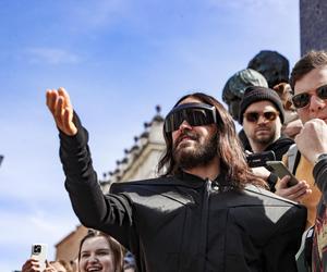 Jared Leto na Rynku Głównym w Krakowie