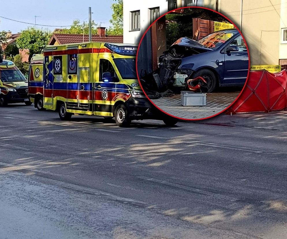 Rąbnął w ogrodzenie zabił pasażerkę