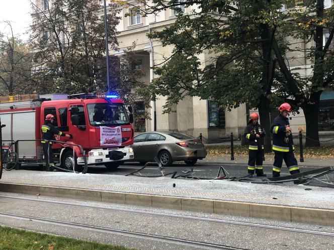 Wypadek na Andersa w Warszawie przed godz. 9.00