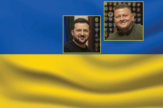 Wołodymyr Zełenski i Walerij Załużny