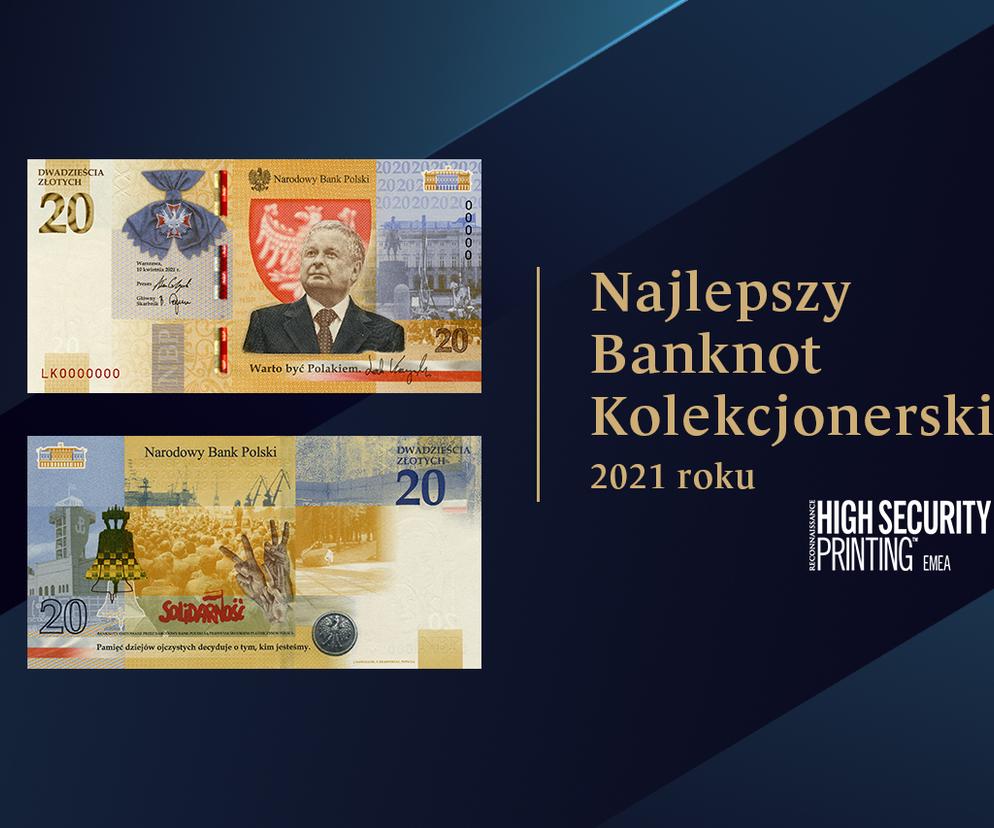 Międzynarodowa nagroda dla Narodowego Banku Polskiego – banknot „Lech Kaczyński zdjęcie otwierające