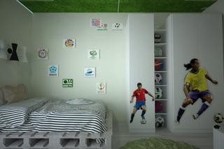 Piłkarski pokój chłopca 