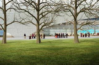 Muzeum Sztuki Współczesnej - widok od strony parku