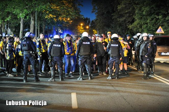 Lubuska policja zabezpieczała derby w Zielonej Górze