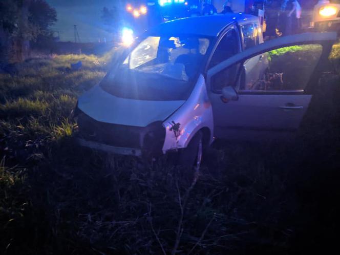 Knyszyn-Zamek: Kierowca renault miał 4 promile. Skończył w rowie