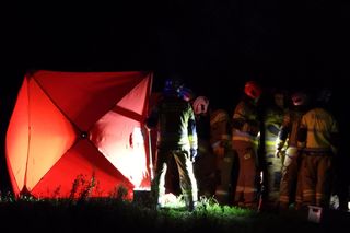 Koszmar pod Warszawą. Ciało zwisało głową w dół z zapory wodnej