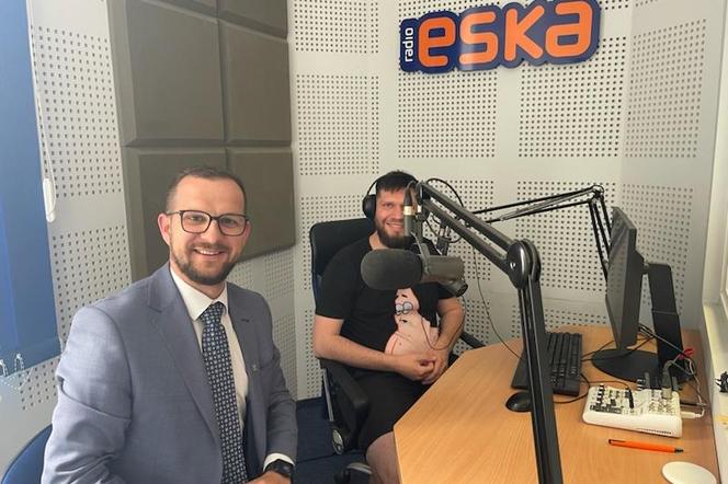 Daniel Miciuła, burmistrz Krasnegostawu, w studiu Radia ESKA Lublin