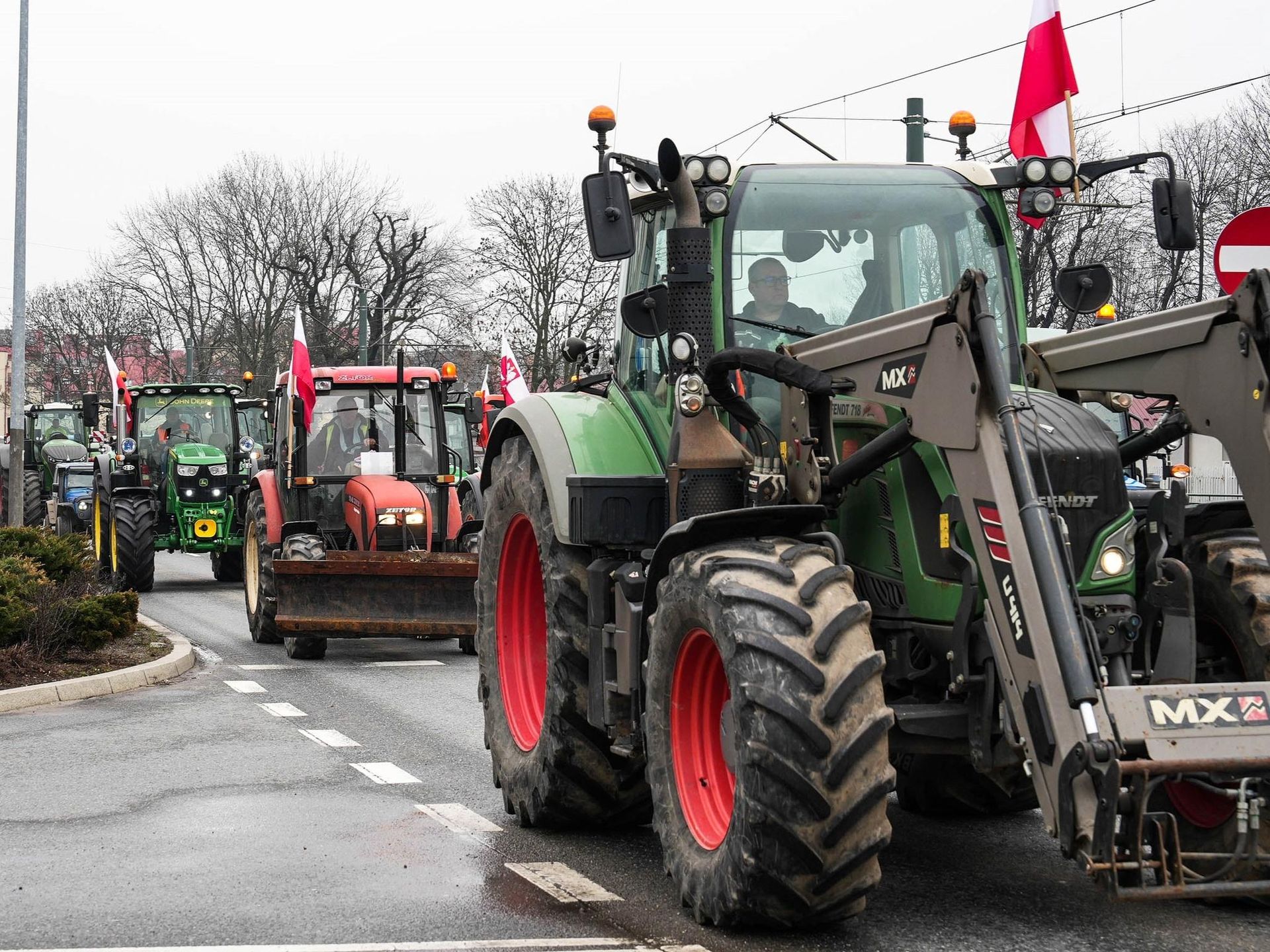 Strajk rolników, 20.02.2024. Do Krakowa wjadą dwie kolumny ciągników ...