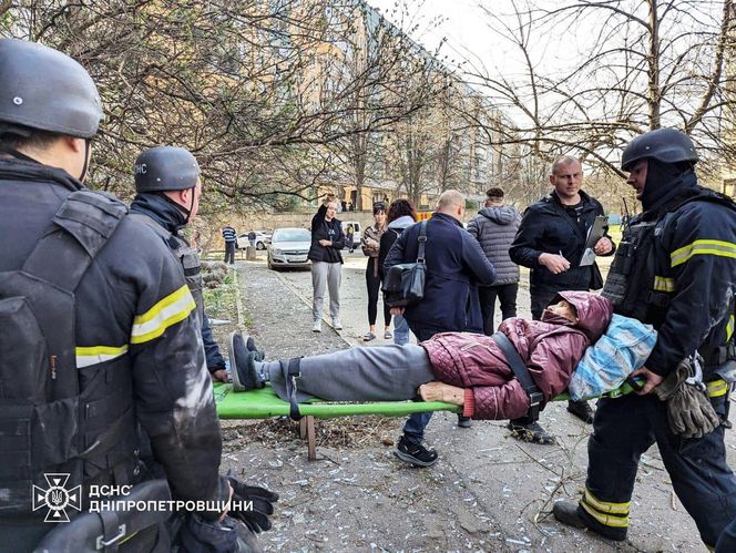 Rosyjski atak rakietowy na Krzywy Róg