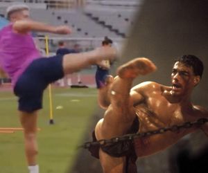 Lewandowski kopie jak Van Damme