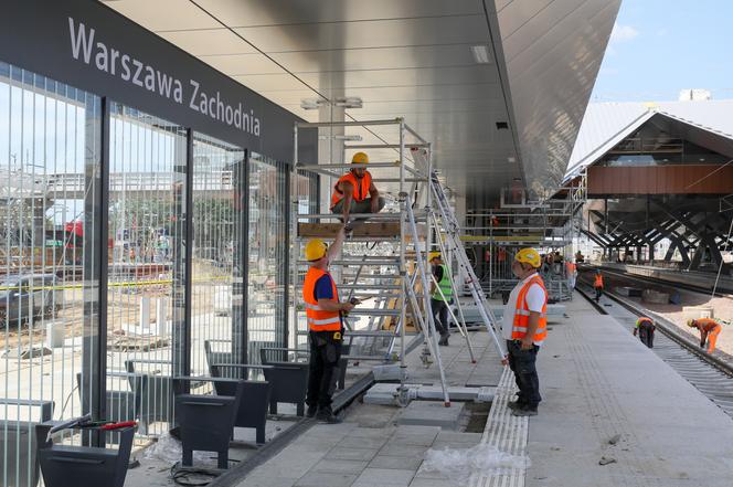 Prace budowlane na stacji Warszawa Zachodnia