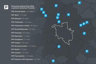 Mapa lokalizacji parkingów w Aglomeracji Poznańskiej